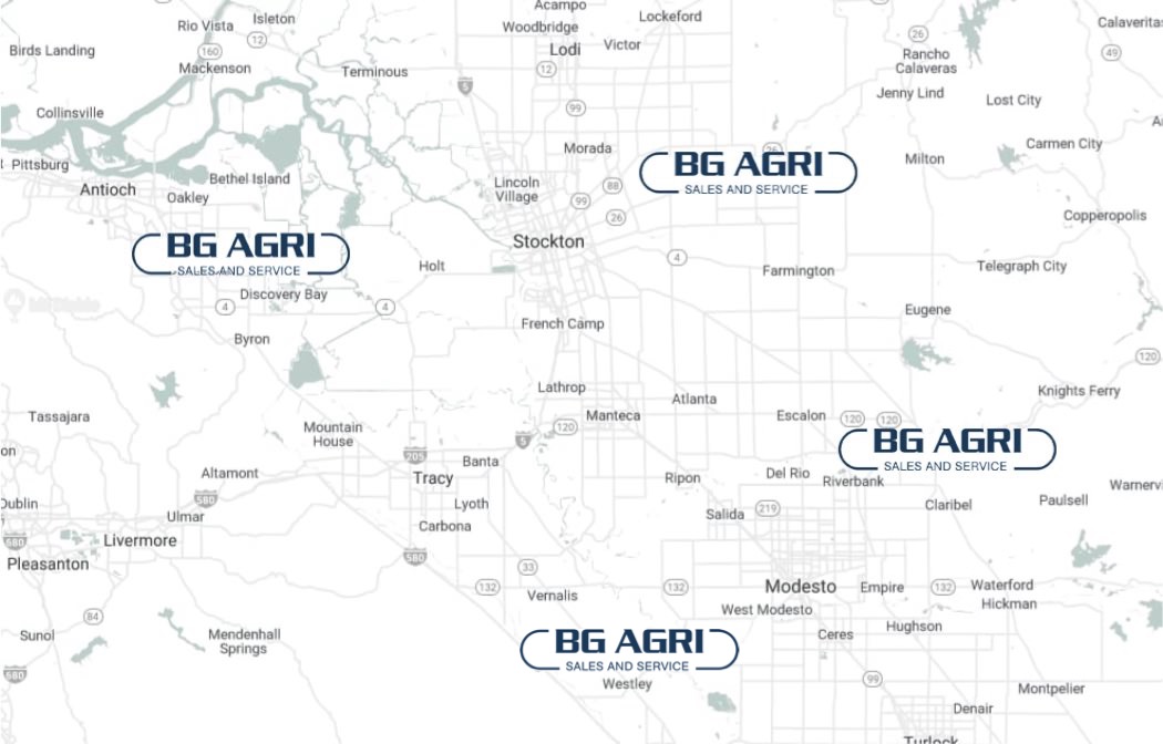 BG Agri Sales locations map